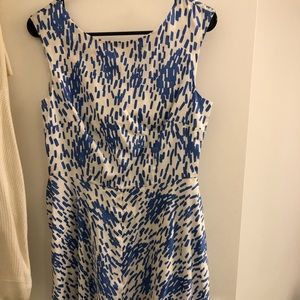 Boden Blue and White Dress